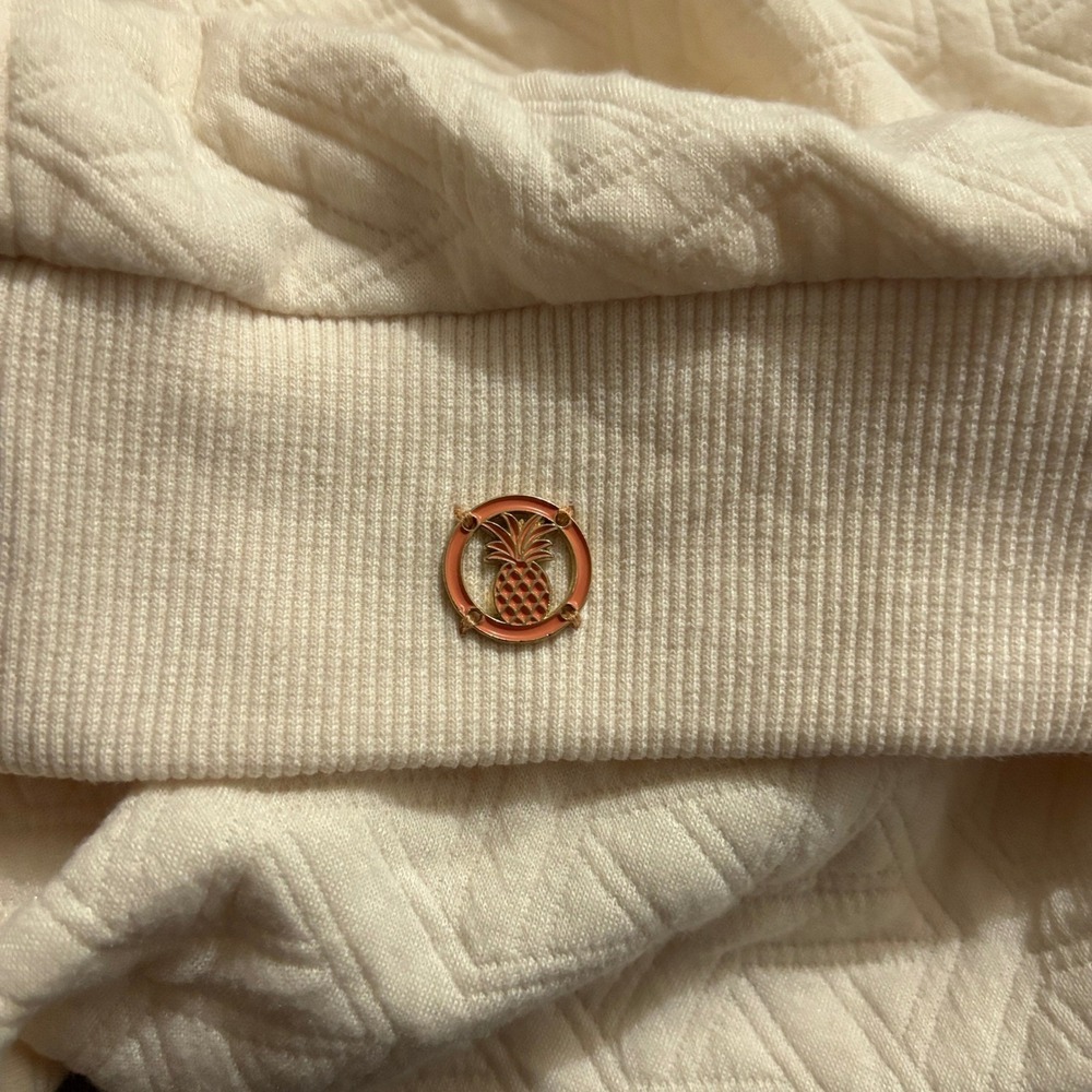 Simply Southern Faux Pearl Jeweled Waffle Knit Sweater Small Holiday Office - Picture 4 of 7